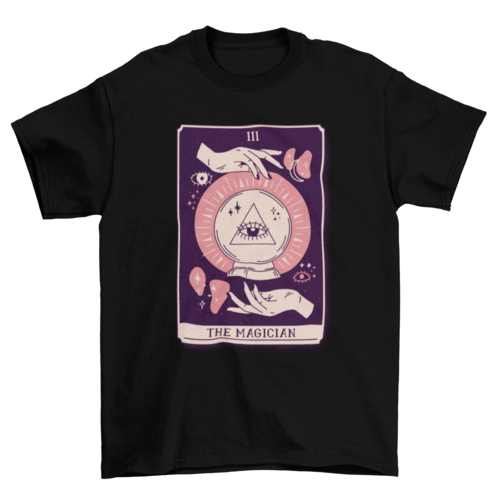 Magician mystical tarot card t-shirt design