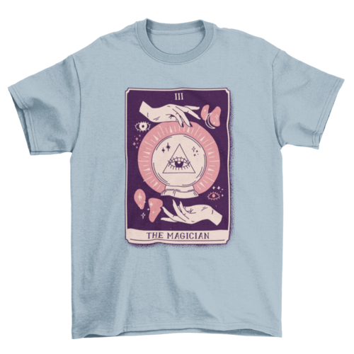 Magician mystical tarot card t-shirt design