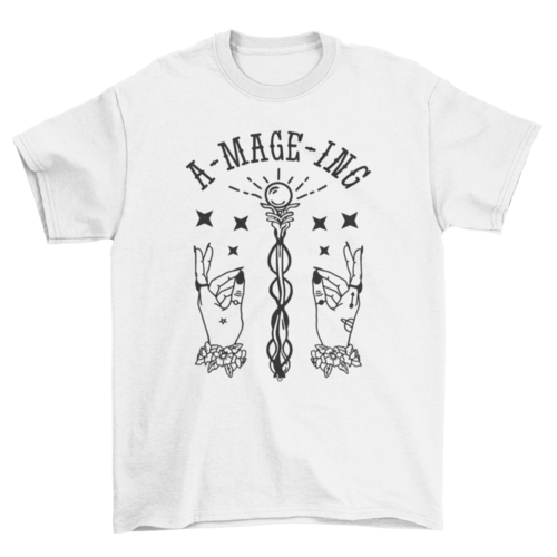 Magical hands fantasy t-shirt
