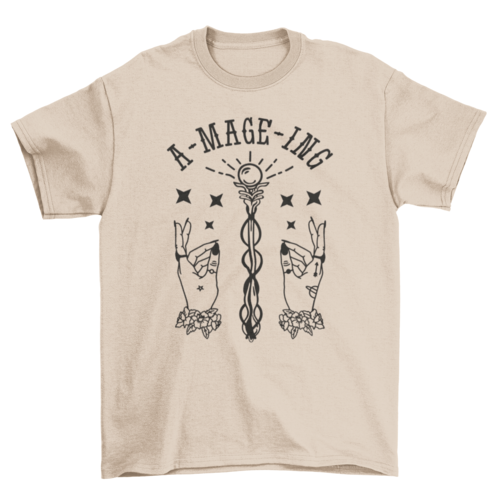 Magical hands fantasy t-shirt