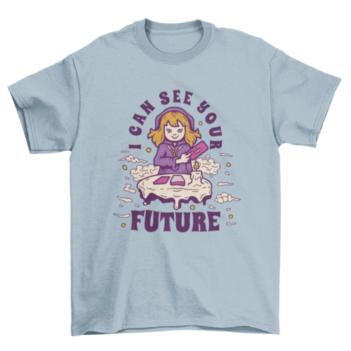 Creepy fortune teller t-shirt design